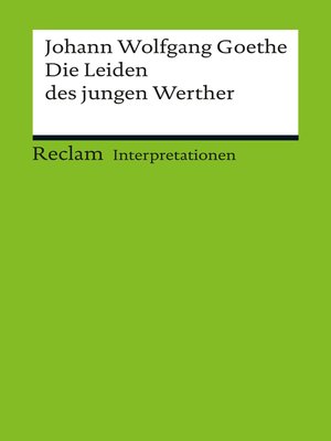 cover image of Interpretation. Johann Wolfgang Goethe